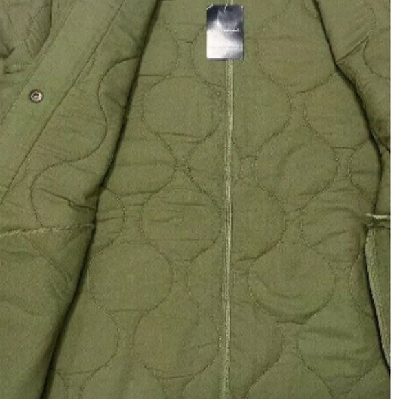 Lucky Brand Green Lightweight Quilted Snap Front Jacket NWT Size M - Picture 12 of 14